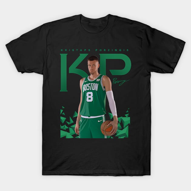 Kristaps Porzingis T-Shirt by binchudala